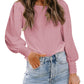 Women's Round Neck Loose Casual Shirt