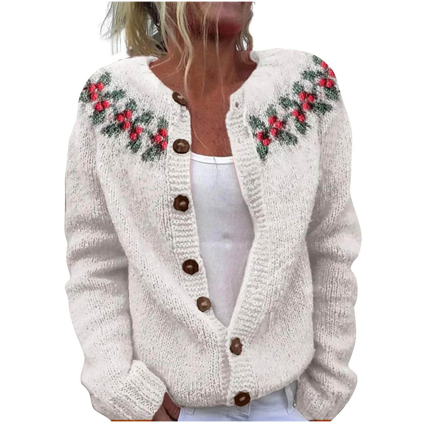 Cardigan tricoté imprimé numérique 3D, manteau, imitation pull, vêtements pour femmes