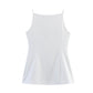 Solid Color Slim Fit Slimming Spaghetti Straps Mid-length Vest