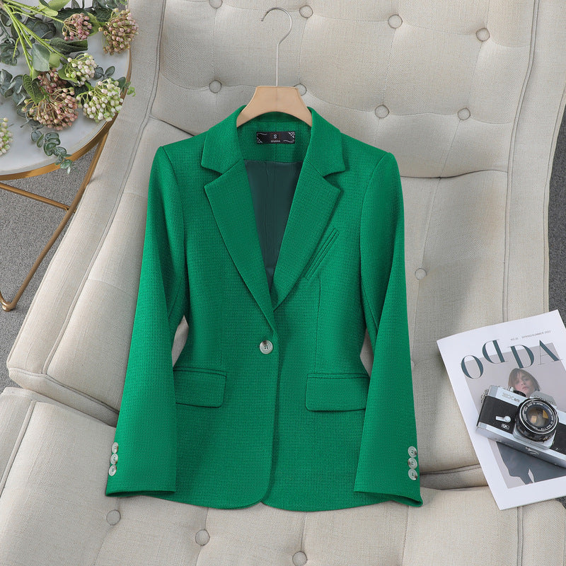 Autumn And Winter Small Suit New Temperament Goddess Style Small Suit Top