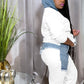 Fashion Casual Sweater Ankle-tied Long Twinset Suit