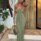 Women's European And American-style Sexy Pleated Tube Dress