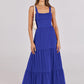 Robe sans manches à bretelles spaghetti et poches pour femme