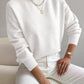 Autumn And Winter Half-high Collar Pullover Women's Fashion Solid Color Loose Knitted Top