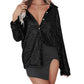 Women's Fashion Casual Solid Color Buttons Long-sleeved Cardigan
