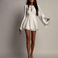 Women's Fashion Elegant Backless Short Skirt Waist Slimming Dress
