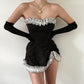 Women's Wrapped Chest One-shoulder Slim Dress
