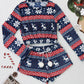 Coral Fleece Christmas Venonat Decoration Round Neck Shorts Long-sleeve Suit
