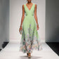 Vest Chiffon Printed Dress