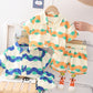 Chemise de plage fine, style vacances, costume deux pièces décontracté
