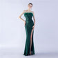 Robe de soirée haut de gamme en plumes d'autruche, rétractable, pliable et froissée