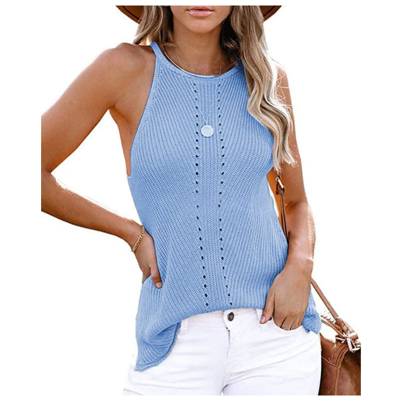 Women's New European And American Loose Vest Knitted Beach