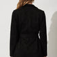 Women's Solid Color Suit Cardigan Large Lapel Suede Long Sleeve Coat