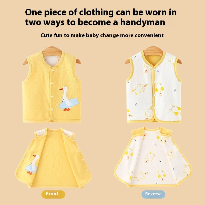 Gilet bébé printemps, automne et été, vêtements pour nouveau-nés en pur coton