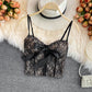 Lace Camisole With Slim Eyelashes And Beautiful Back