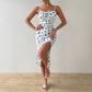 Women's Mid-length Slit Slip Dress