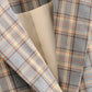 Korean style British style long plaid suit jacket