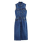 Women's Sleeveless Slim-fit Denim Dress