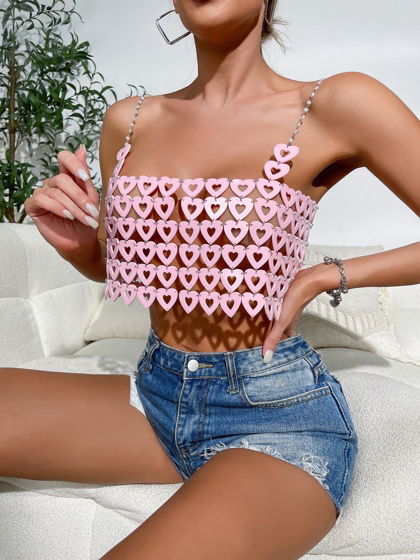 Women's Fashion Heart-shaped Multi-part Camisole