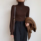 Women's Slim-fit Cotton Turtleneck Bottoming Shirt Inner Wear Blouse