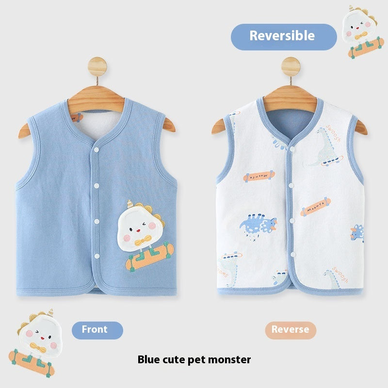 Gilet bébé printemps, automne et été, vêtements pour nouveau-nés en pur coton