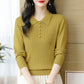 Pull femme en tricot à revers perlé