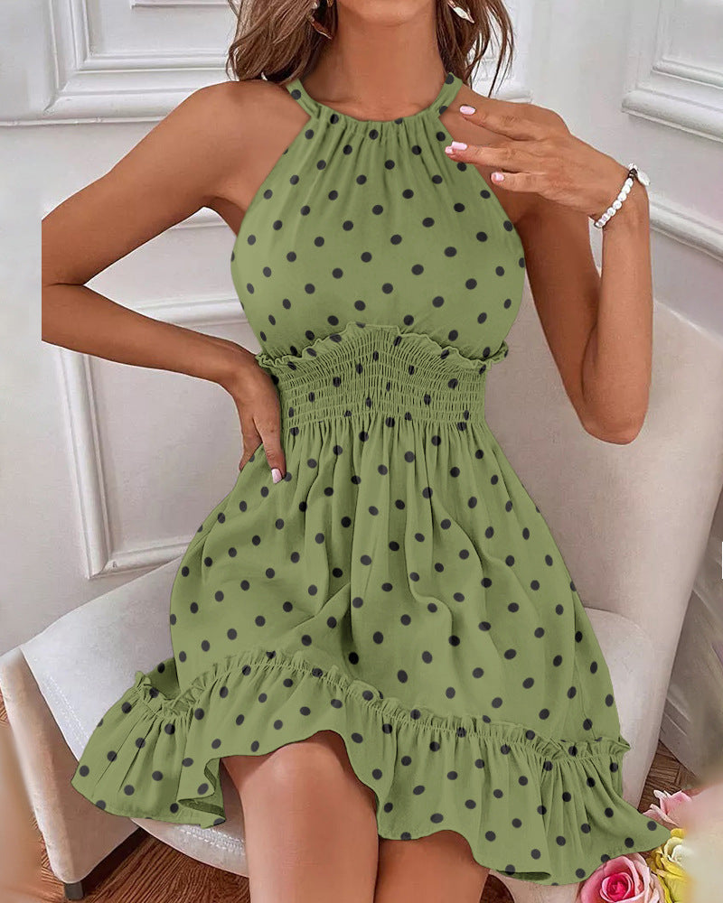 selling Floral-print Strap Casual Dress