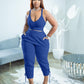 Women's Fashion Camisole Solid Color Pants Casual Set