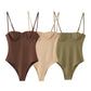 Women's Solid Color Camisole Underwear Bodysuit