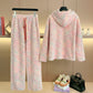 Women's Hoodie And Wide-leg Pants Two-piece Set