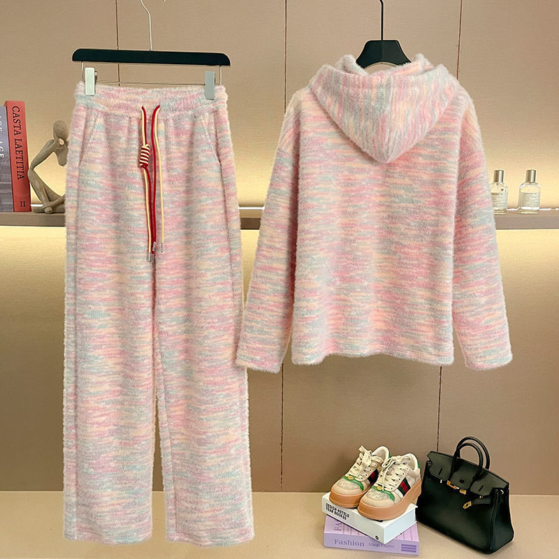 Women's Hoodie And Wide-leg Pants Two-piece Set