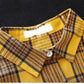 Chemise à carreaux mi-longue ample à manches longues pour femme