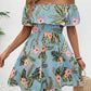 Women's Fashion Printed Off-shoulder Dress