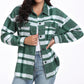 Women's Long Sleeve Striped Plaid Long Sleeve