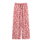 Summer Vacation Style Top Printed Wide Leg Pants