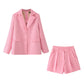 Summer New Back Slit Bow Suit Shorts Suit