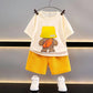 Boys' Suit Short Sleeve T-shirt Casual Sports Shorts