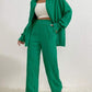 Women's Shirt Collar Loose Cardigan Long-sleeve Suit