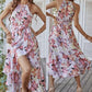 Fashion Print Halterneck Boho Dress Leisure Vacation