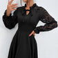 Design Lace Long Sleeve Dress Tether