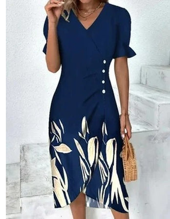 Women's Multi-color A- Line Sleeveless Dress