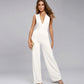 Women's V-neck Sleeveless Halter Jumpsuit