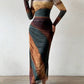 Women's Color-Block Dye-Effect Dress