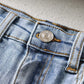 Fashionable And Personalized Bow Denim Shorts For Women