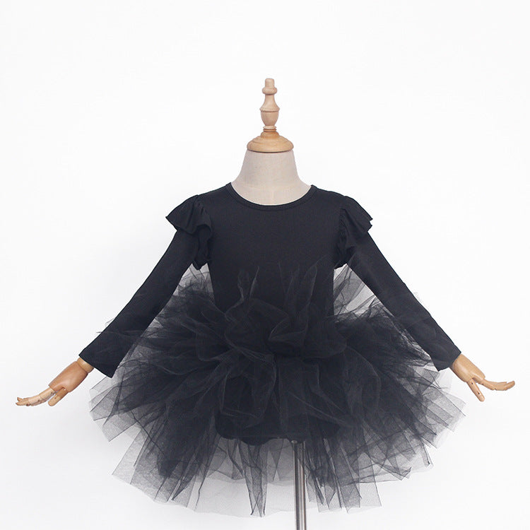 Children's Ballet Practice Clothes Mesh Skirt