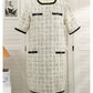 Retro Tweed Plaid Loose-fitting Short Skirt For Women