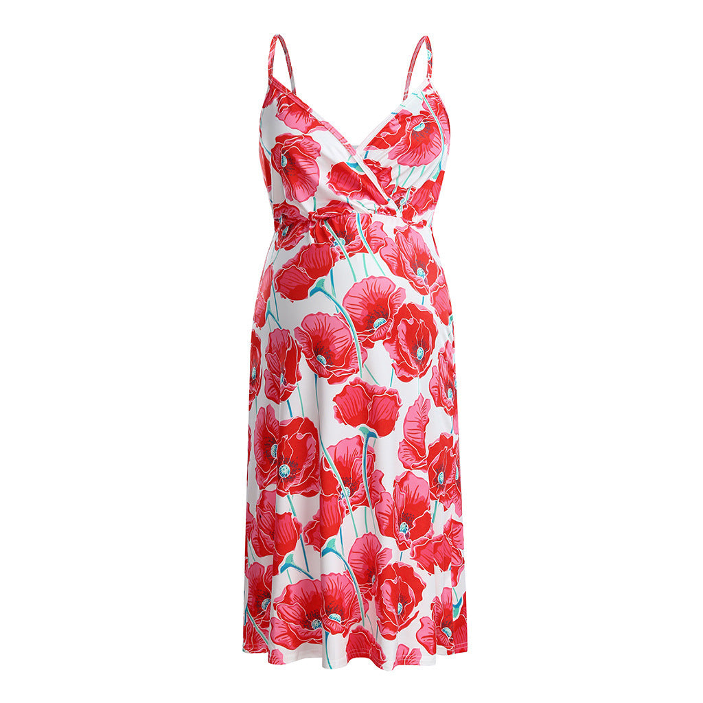 Floral dress with condole