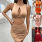 Jupes à bretelles plissées et ajourées pour femmes, vêtements d'été européens et américains, moulantes, pour boîte de nuit, sexy