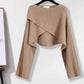 Salt-style Outfit French Pear-shaped High-end Knit Top For A Slimming Effect