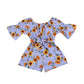 Sunflower Stripe Printed Girls' Jumpsuit